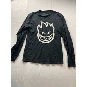 Spitfire Wheels Shirt Bighead Fill Black/Gray Small Long‎ Sleeve Skateboard